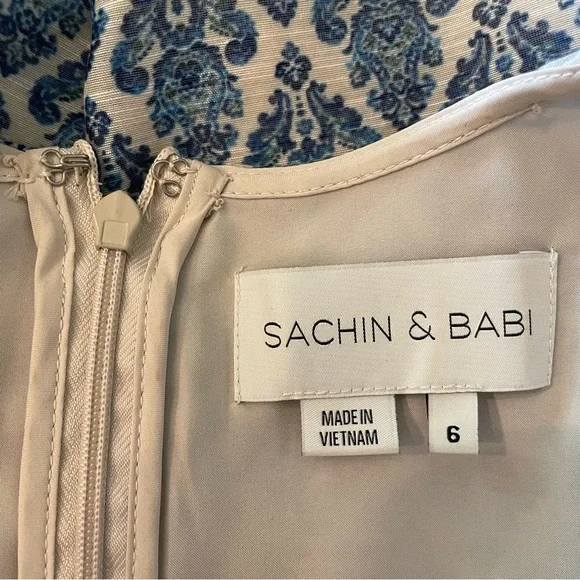 Sachin & Babi Cocktail Dress Size 6 - Picture 8 of 9